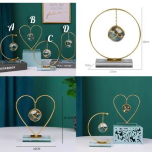 GOLDEN IRON CRYSTAL BALL ORNAMENTS